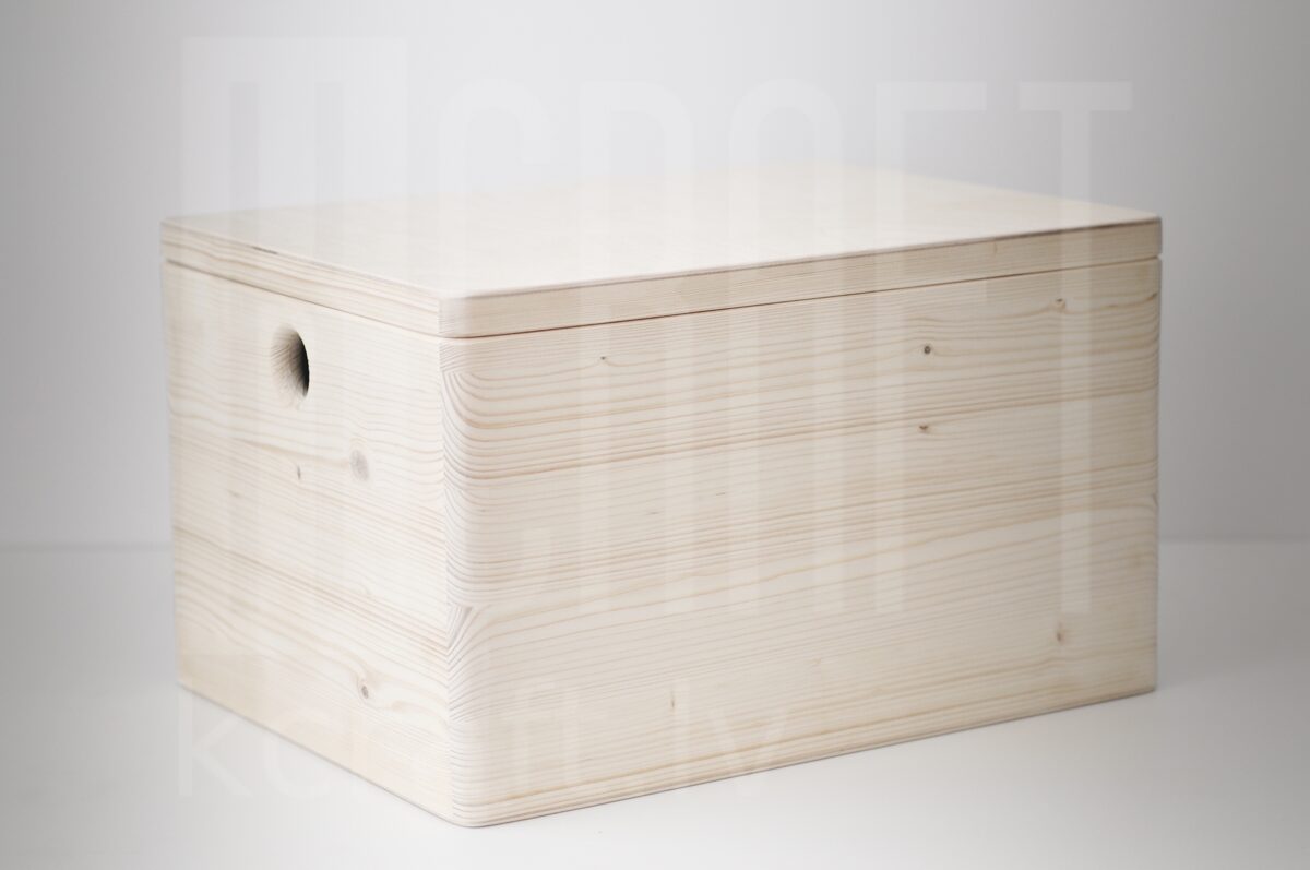 Koka kaste ar vāku XL, 40x30x23cm