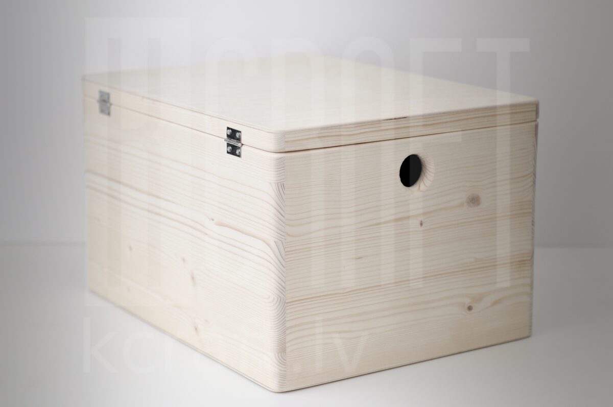 Wooden Box with Lid XL, 40x30x23cm