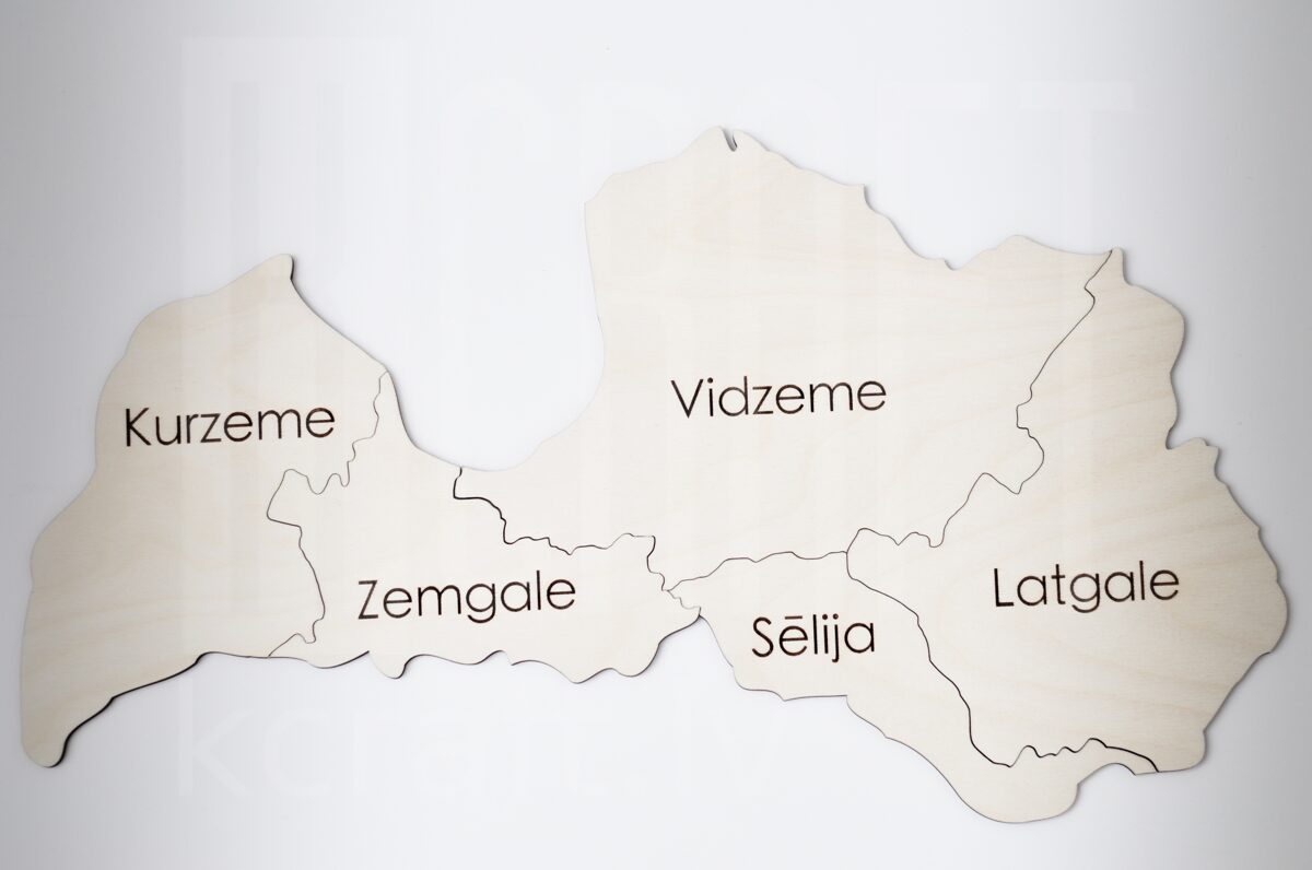 Puzle "Latvijas karte"