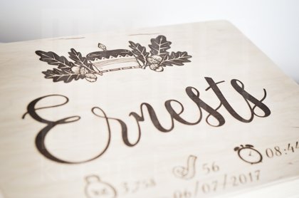 Lāde - gravējums "Ozollapu kronis"