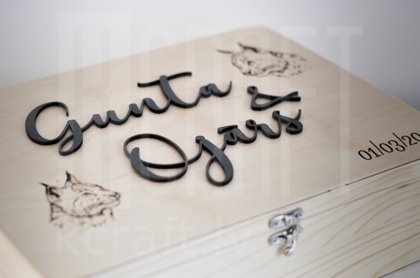 Pūra lāde - 3D dizains "Lūši"